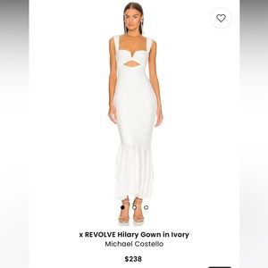 REVOLVE Michael Costello Hilary Gown - Ivory S